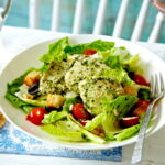 Salada de frango com pesto