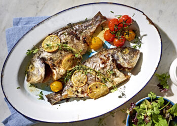 Dourada assada no forno