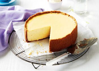 Cheesecake no forno
