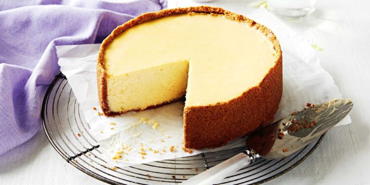 Cheesecake no forno