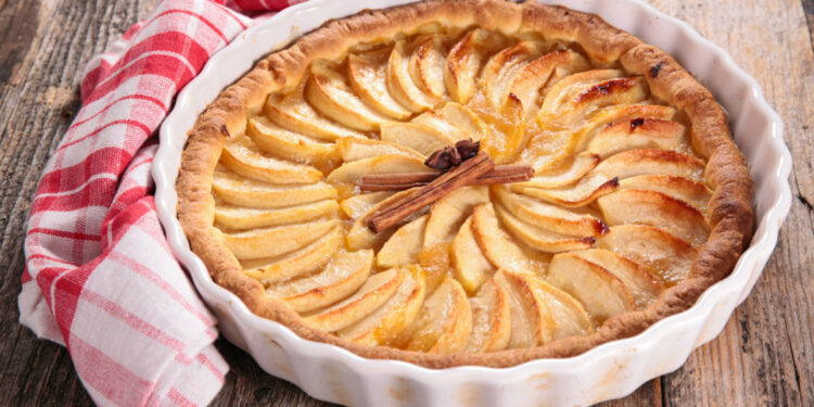 Tarte de maçã e canela