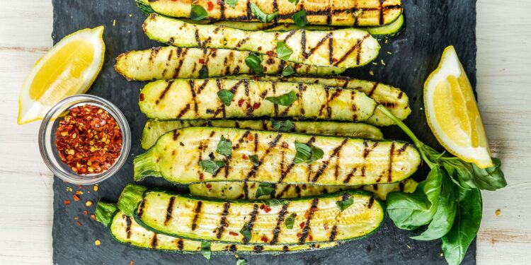 Courgette grelhada