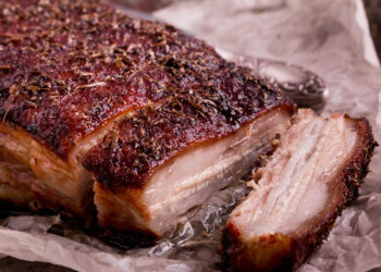 Barriga de porco crocante