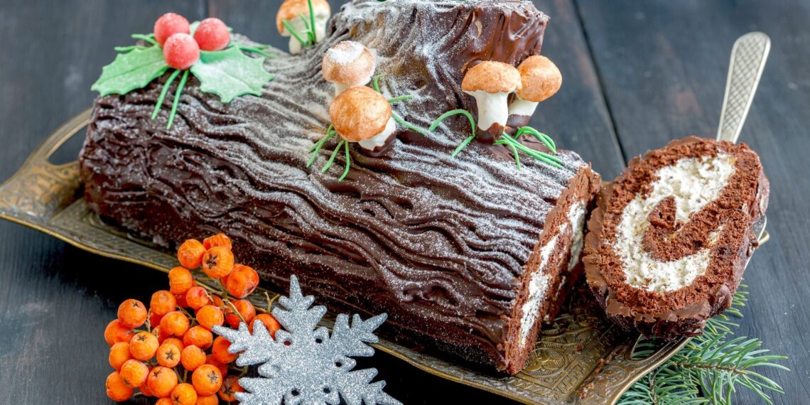 Tronco de Natal com Nutella