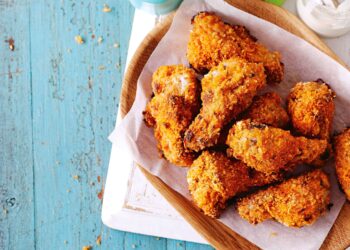 Asinhas de frango crocantes