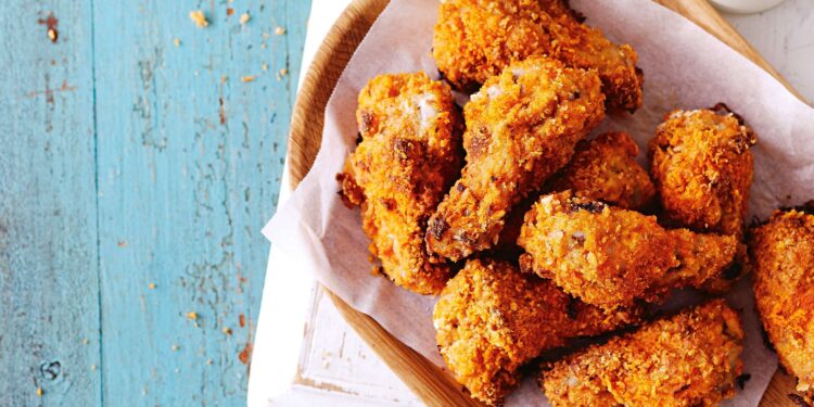 Asinhas de frango crocantes