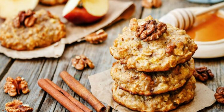 Bolachas de aveia e canela