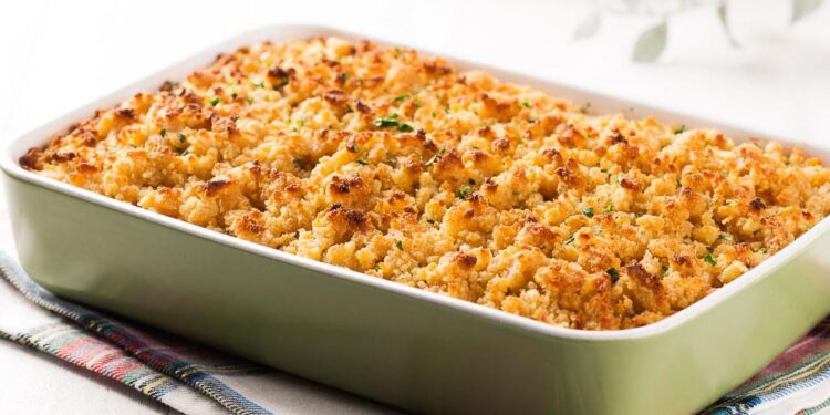 Bacalhau lascado com broa