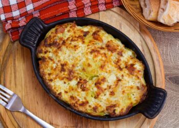 Bacalhau espiritual com espinafres