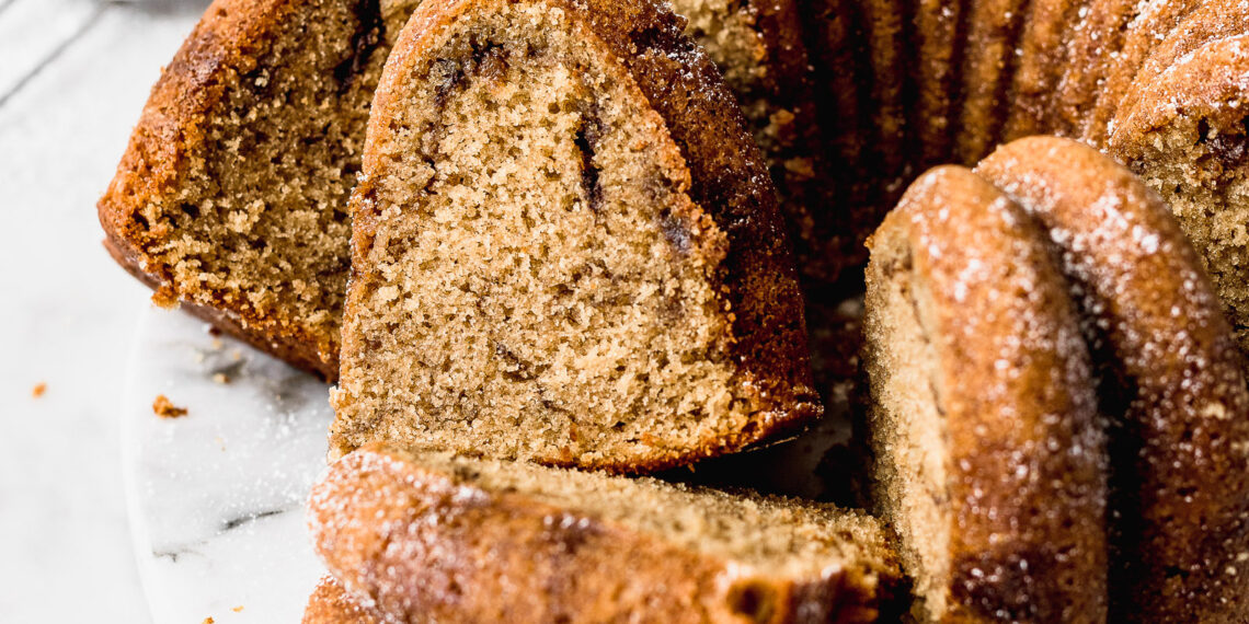 Bolo de batata doce e canela