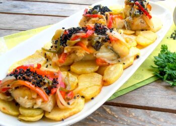 Bacalhau à algarvia