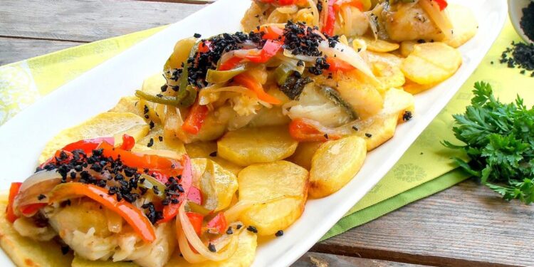 Bacalhau à algarvia