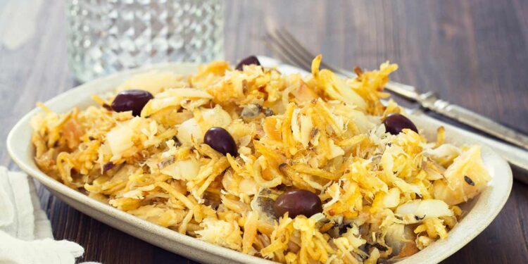 Bacalhau fresco à Brás