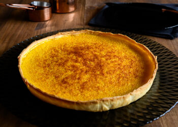 Tarte de natas com leite condensado