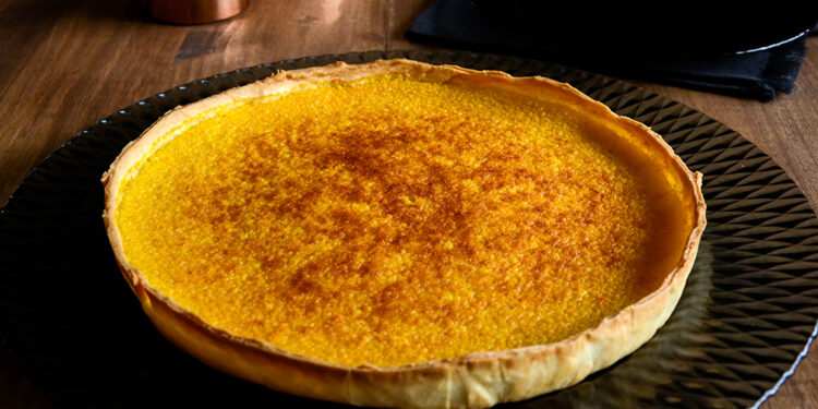 Tarte de natas com leite condensado