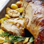 Borrego assado no forno à alentejana