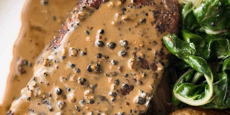 Bife com molho de cerveja