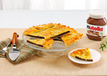 Tarte de massa folhada com Nutella
