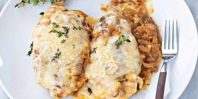 Bifes de frango de cebolada