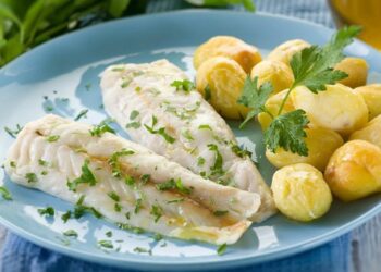 Filetes de pescada no forno