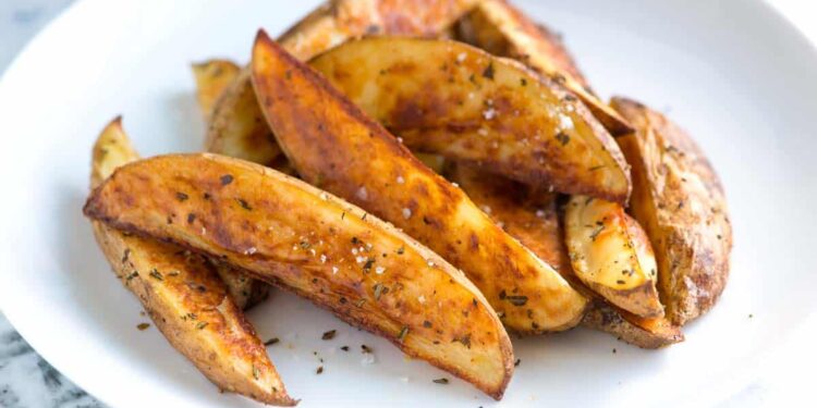 Batatas fritas no forno
