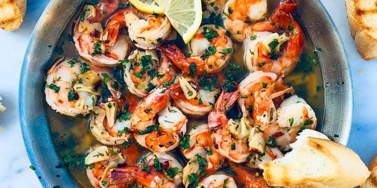 Gambas salteadas