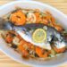 Corvina assada no forno