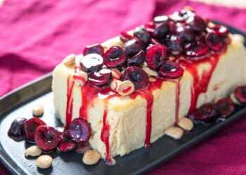 Semifrio de frutos vermelhos