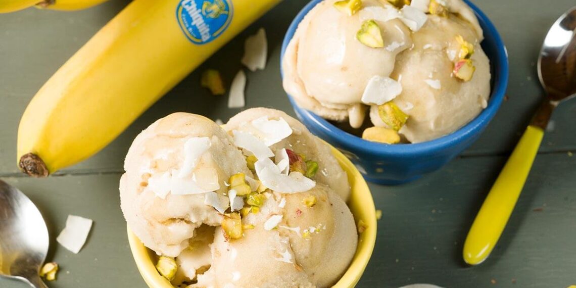 Gelado de banana light