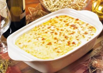 Bacalhau gratinado cremoso