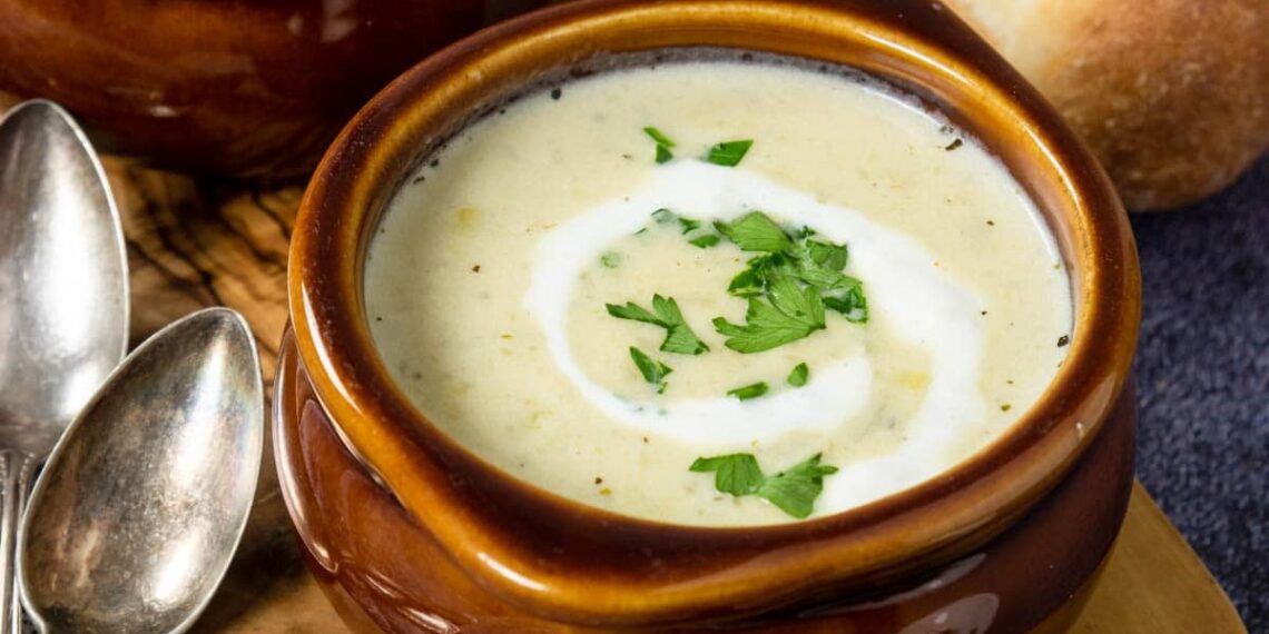 Sopa de alho francês