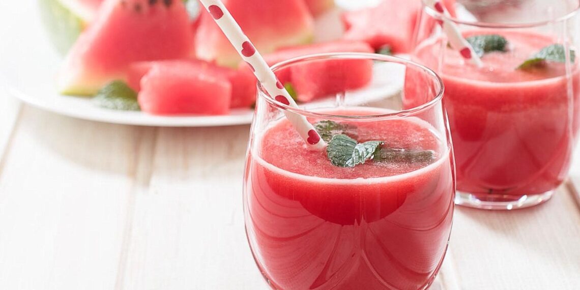 Sumo de melancia com limão