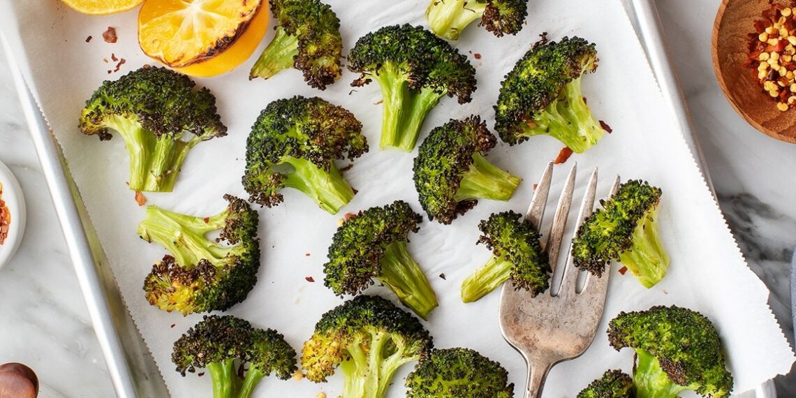 Brócolos no forno