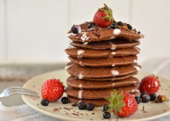 Panquecas de alfarroba