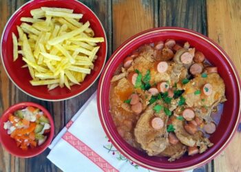 Costeletas à salsicheiro