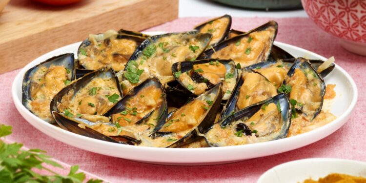 Mexilhão com natas