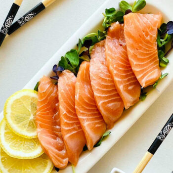 Sashimi de salmão fácil