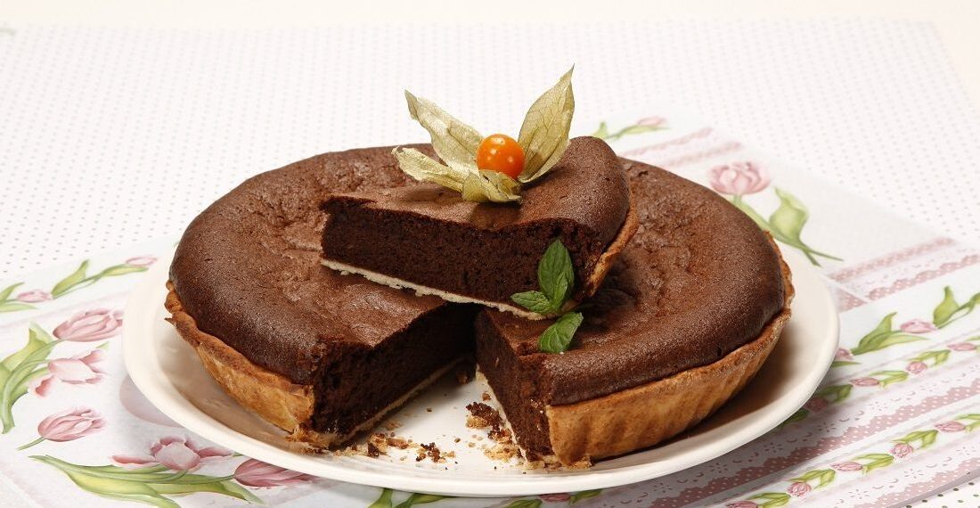 Tarte de alfarroba do Algarve