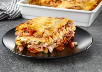 Lasanha de fiambre e queijo