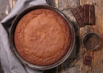 Bolo de chocolate simples e fofo