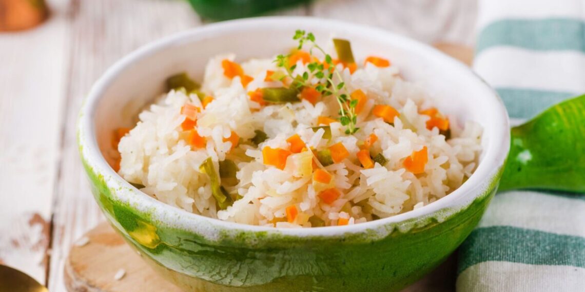 Arroz de forno tradicional e à moda antiga