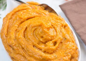 Puré de couve-flor e cenoura