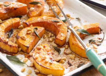 Abóbora assada no forno