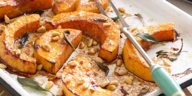 Abóbora assada no forno