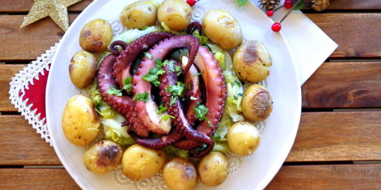 Polvo de Natal tradicional