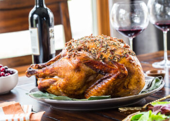 Peru assado no forno à portuguesa