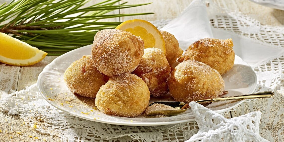 Sonhos de iogurte e laranja