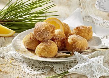 Sonhos de iogurte e laranja