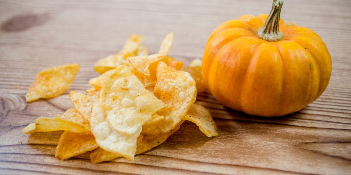 Chips de abóbora no forno