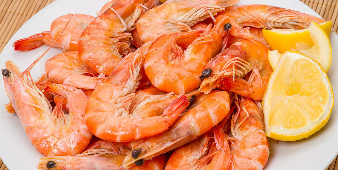 Gambas cozidas